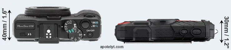 Compare G16 versus WG-60 top