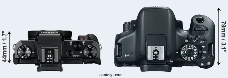 Compare G5X versus T6i top