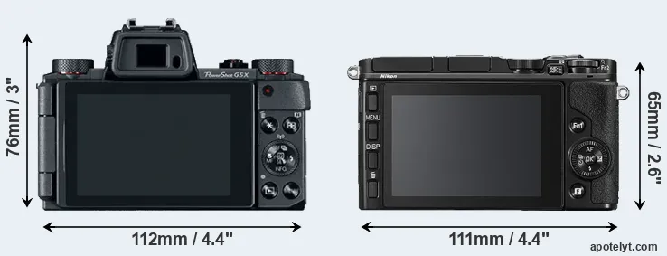 Comparison G5X or V3 rear