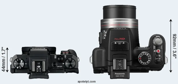 Compare G5X versus FZ100 top