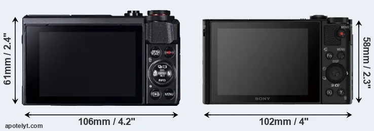 Comparison G7X Mark II or HX80 rear