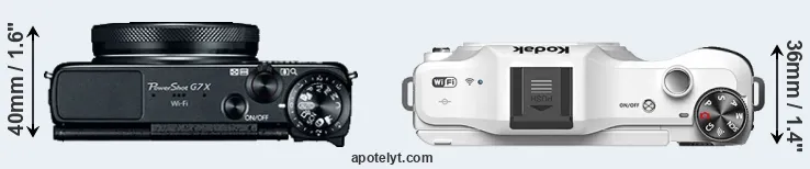 Compare G7X versus S-1 top