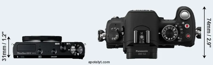 Compare G9X versus G2 top