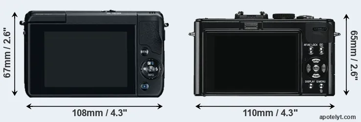 Comparison M10 or D-LUX 5 rear