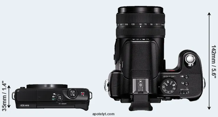Compare M10 versus V-LUX 1 top