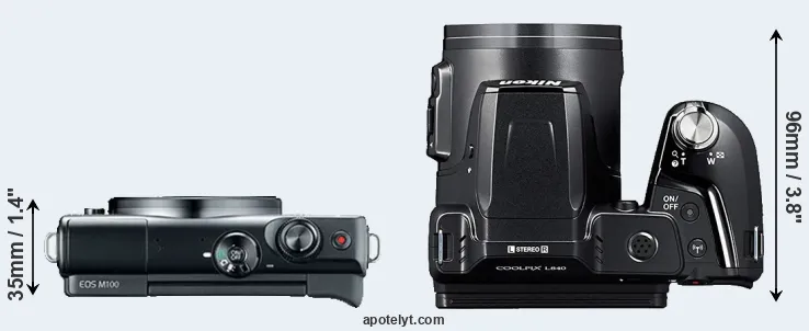 Compare M100 versus L840 top