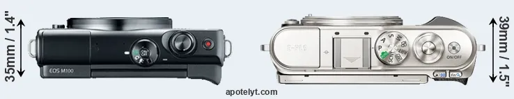 Compare M100 versus E-PL9 top