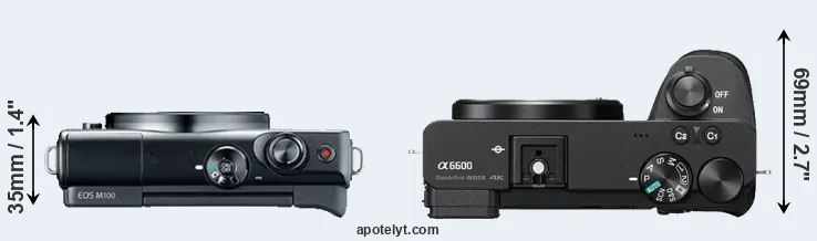 Compare M100 versus A6600 top