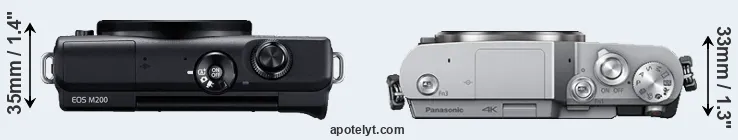 Compare M200 versus GX800 top