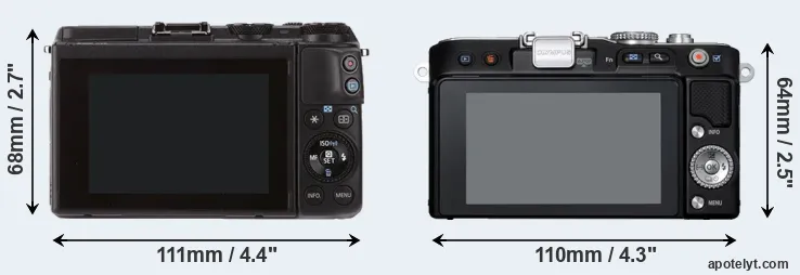 Comparison M3 or E-PL3 rear