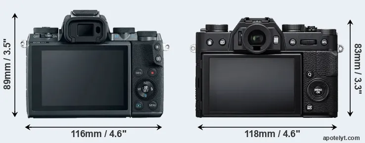 Comparison M5 or X-T20 rear