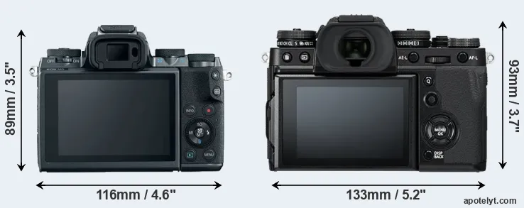 Comparison M5 or X-T3 rear