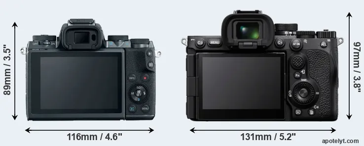 Comparison M5 or A7R V rear