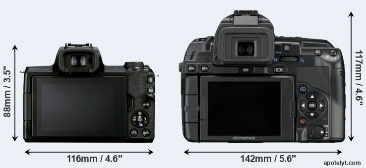 Comparison M50 Mark II or E-5 rear
