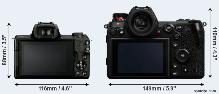 Comparison M50 Mark II or S1 rear