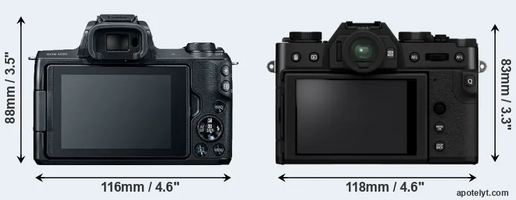 Comparison M50 or X-T30 II rear