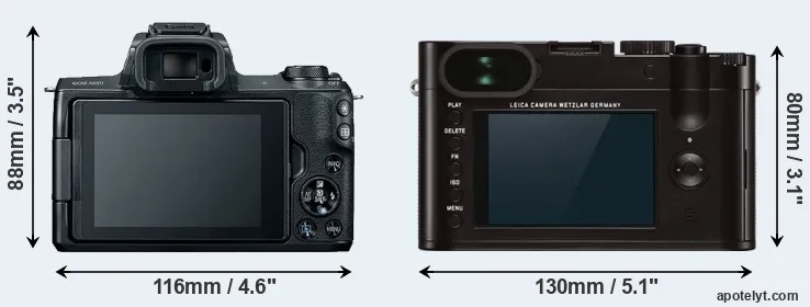 Comparison M50 or Q Typ 116 rear