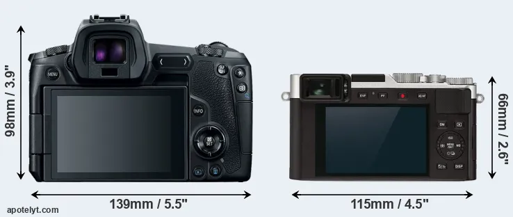 Comparison Canon R or D-LUX 7 rear