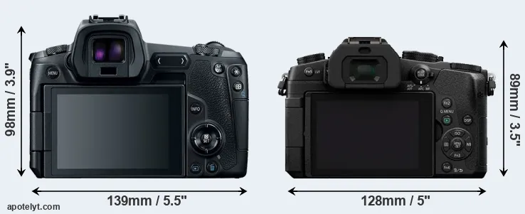 Comparison Canon R or G85 rear
