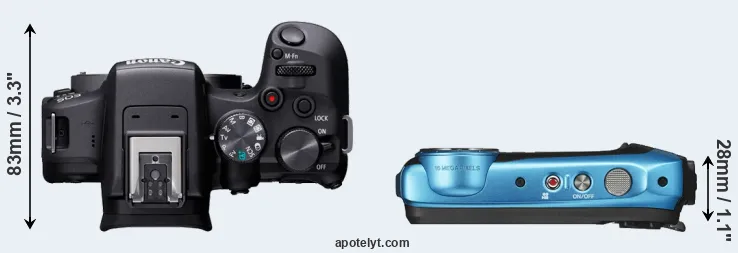 Compare R10 versus XP140 top