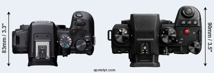 Compare R10 versus S5 II top