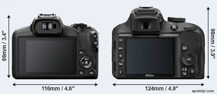Comparison R100 or D3300 rear