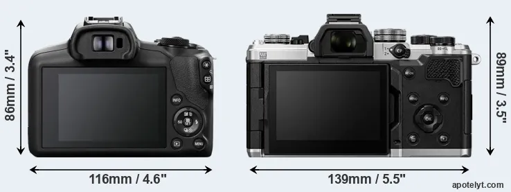 Comparison R100 or OM-3 rear