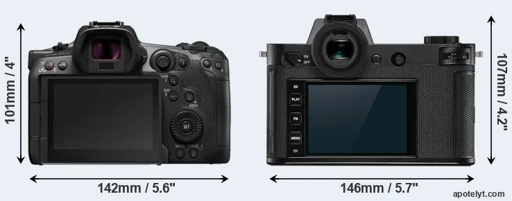 Comparison R5 C or Leica SL2 rear