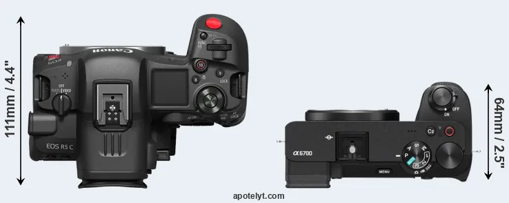 Compare R5 C versus A6700 top