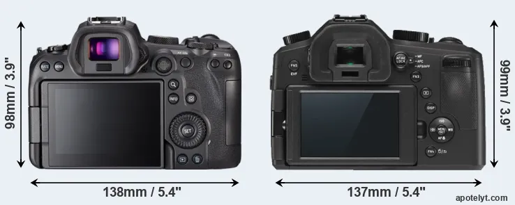 Comparison R6 or V-LUX Typ 114 rear