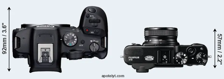 Compare R7 versus X10 top