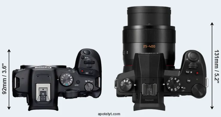 Compare R7 versus FZ1000 II top