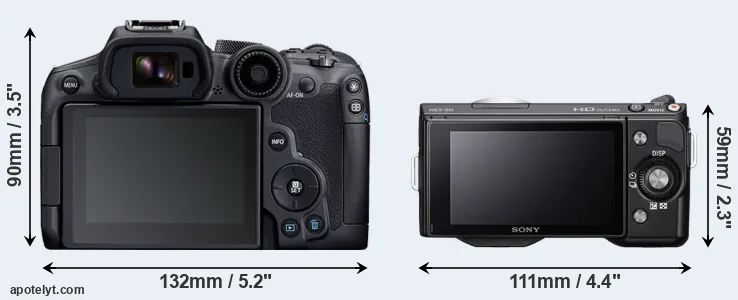 Comparison R7 or NEX-5N rear