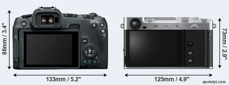 Comparison R8 or X-E5 rear