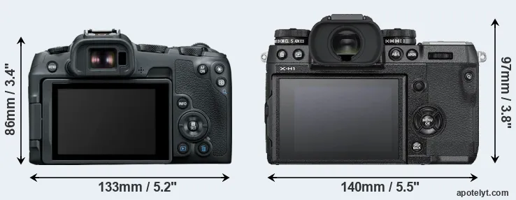 Comparison R8 or X-H1 rear