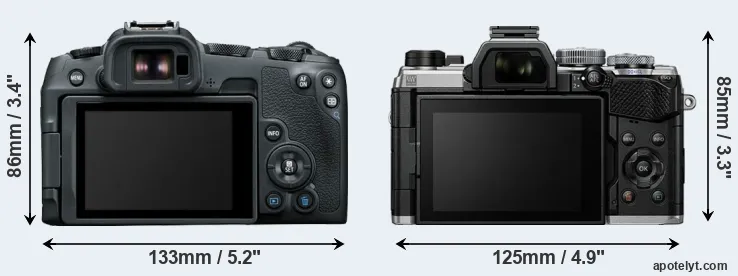 Comparison R8 or OM-5 rear