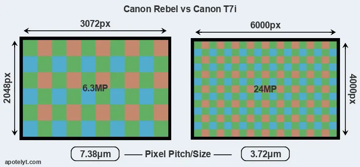 Rebel versus T7i MP