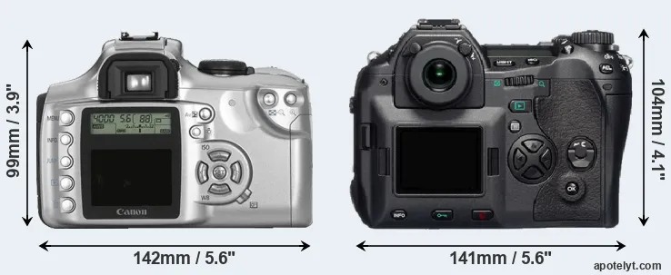 Comparison Rebel or E-1 rear