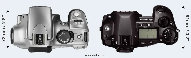 Compare Rebel versus E-1 top
