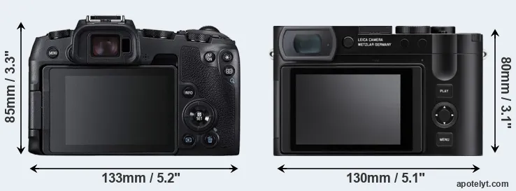Comparison RP or Q3 rear