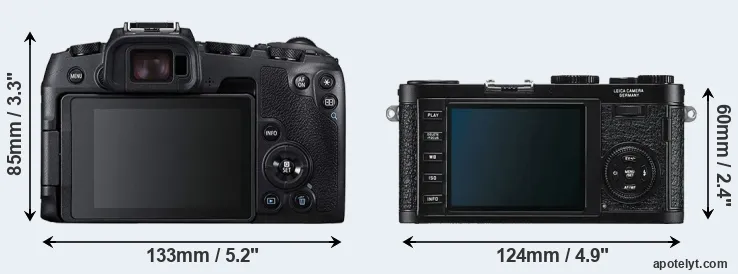 Comparison RP or X1 rear