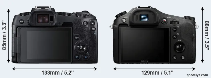 Comparison RP or RX10 rear