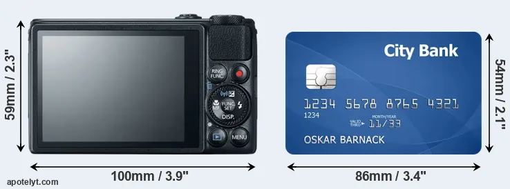 S120 and credit card rear side
