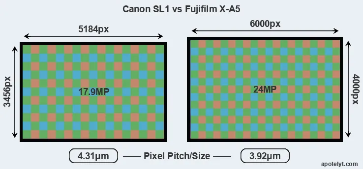 SL1 versus X-A5 MP