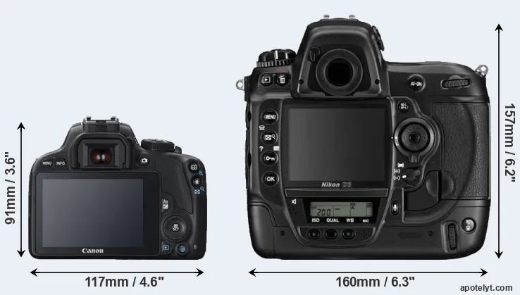 Comparison SL1 or D3 rear