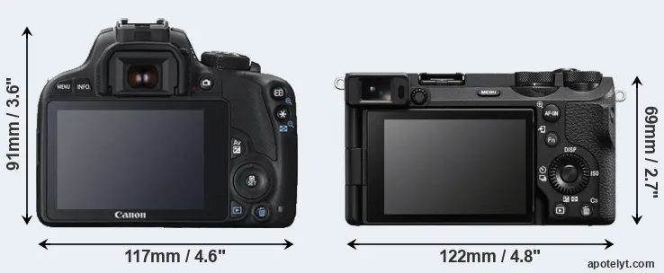 Comparison SL1 or A6700 rear