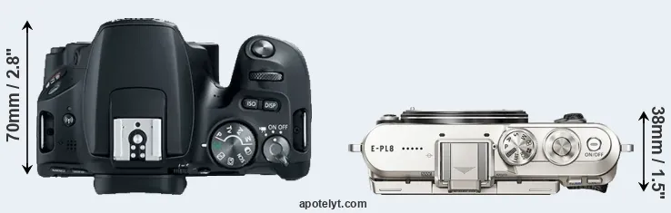 Compare SL2 versus E-PL8 top