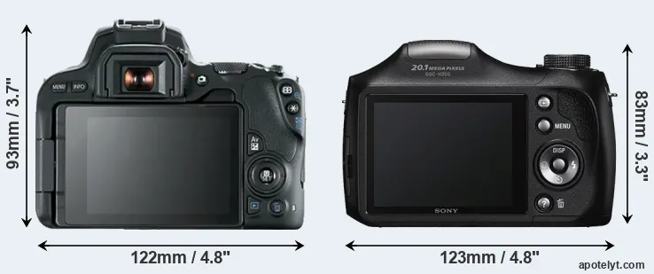 Comparison SL2 or H200 rear