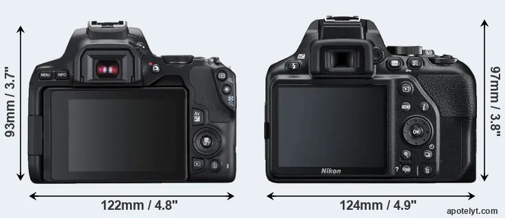 Comparison SL3 or D3500 rear