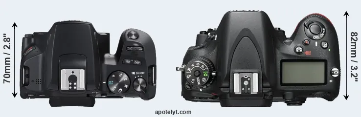 Compare SL3 versus D600 top